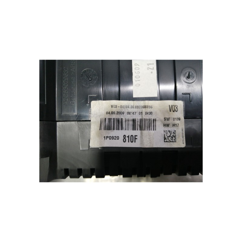 Recambio de cuadro instrumentos para seat leon (1p1) reference referencia OEM IAM A2C53348098 A2C53279951 1P0920810F A2C53029632