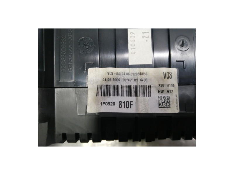 Recambio de cuadro instrumentos para seat leon (1p1) reference referencia OEM IAM A2C53348098 A2C53279951 1P0920810F A2C53029632