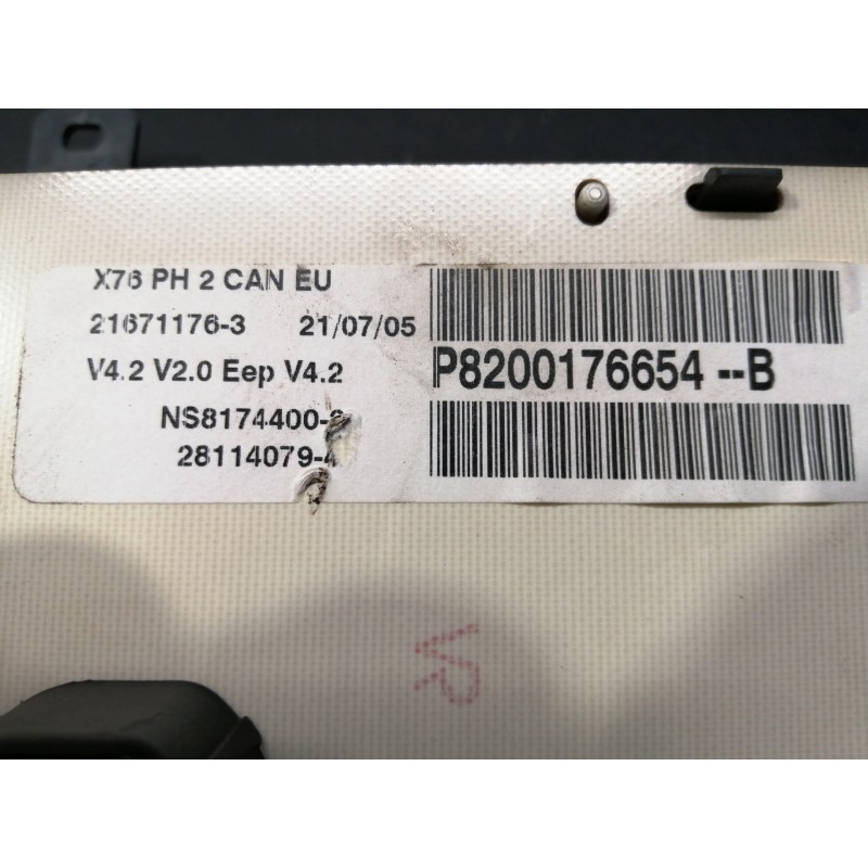 Recambio de cuadro instrumentos para nissan kubistar (x76) pro (l1) referencia OEM IAM 216501761 P8200176654B 281140794 