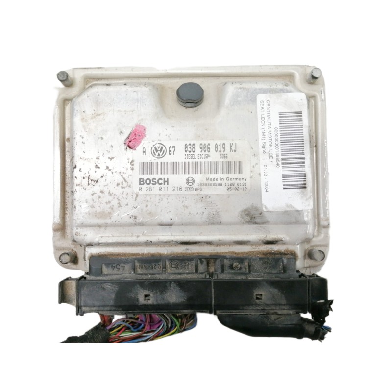 Recambio de centralita motor uce para seat leon (1m1) signo referencia OEM IAM 0281011216 1039S03598 038906019KJ 
