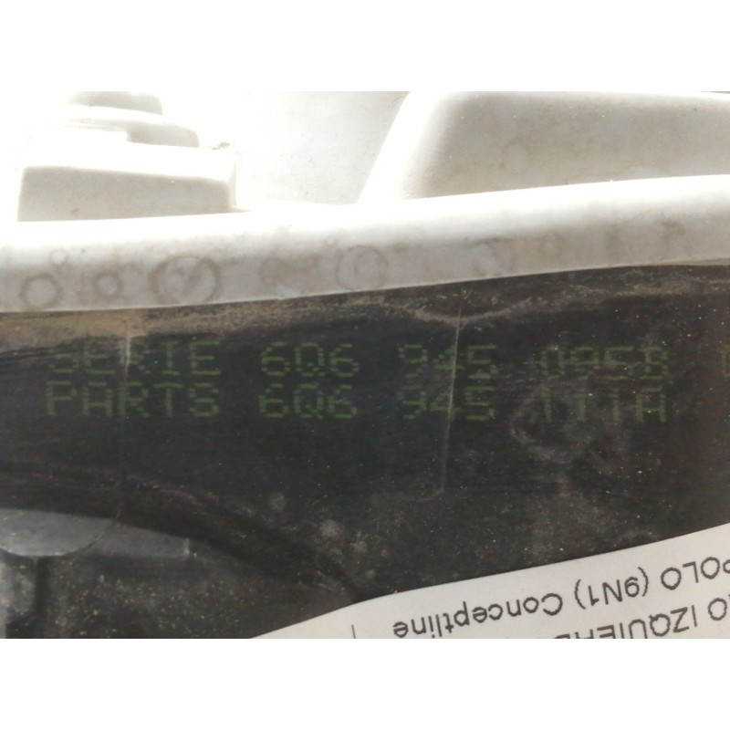 Recambio de piloto trasero izquierdo para volkswagen polo (9n1) conceptline referencia OEM IAM 6Q6945257A 6Q6945111A 6Q6945095B 
