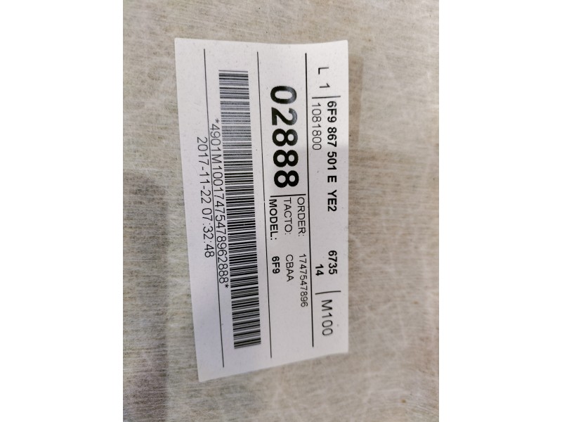 Recambio de techo interior para seat arona style referencia OEM IAM 6F9867501E  