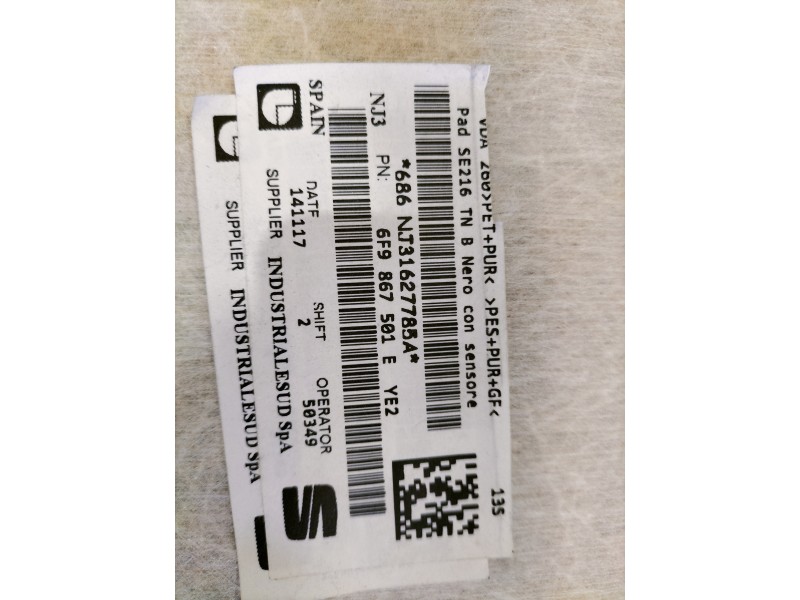 Recambio de techo interior para seat arona style referencia OEM IAM 6F9867501E  