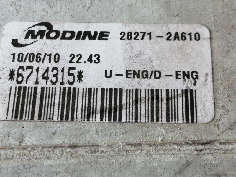 Recambio de intercooler para hyundai i30 classic referencia OEM IAM 282712A610 6714315 