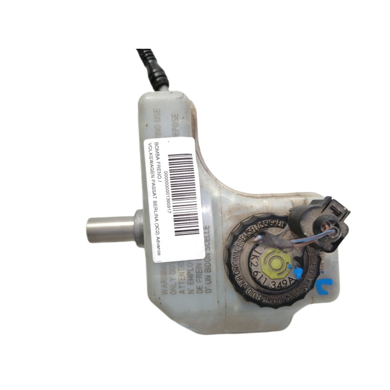 Recambio de bomba freno para volkswagen passat berlina (3c2) advance referencia OEM IAM 03350886761 1K2611349A 