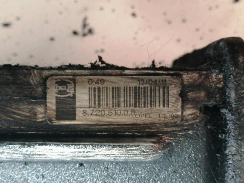 Recambio de intercooler para opel corsa d cmon referencia OEM IAM 872051000  