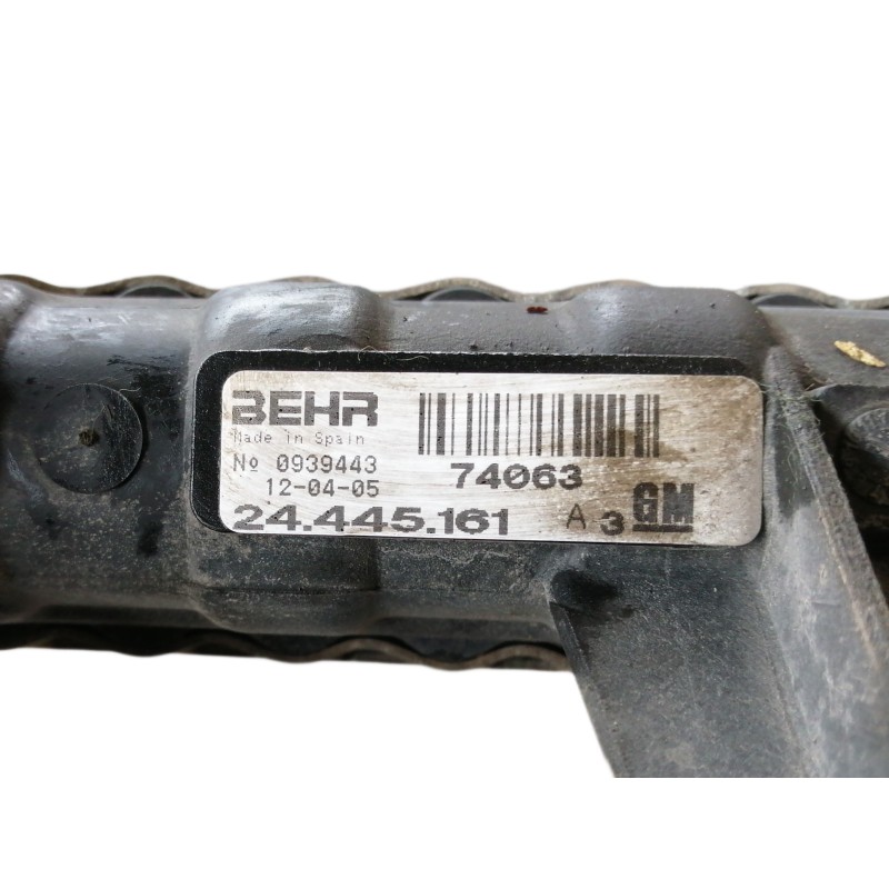 Recambio de radiador agua para opel corsa c cosmo referencia OEM IAM 24445161 74063 