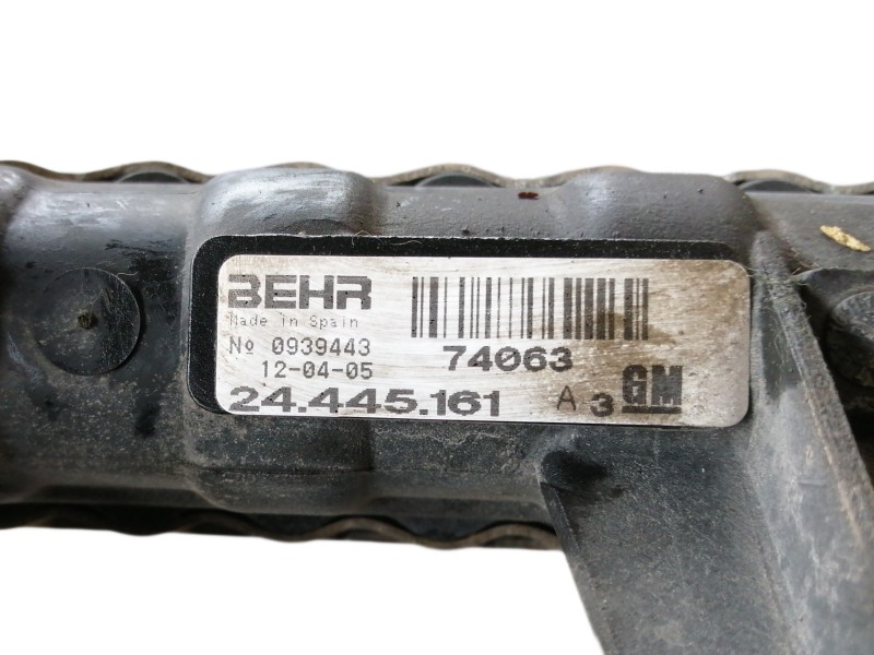 Recambio de radiador agua para opel corsa c cosmo referencia OEM IAM 24445161 74063 