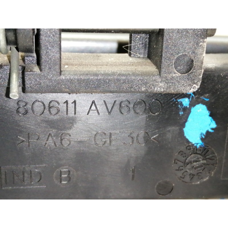 Recambio de maneta exterior trasera izquierda para nissan primera berlina (p12) acenta referencia OEM IAM 80611AV600  