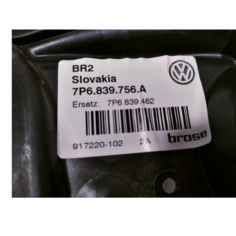Recambio de elevalunas trasero derecho para volkswagen touareg (7p5) v6 tdi bluemotion referencia OEM IAM 7P6839756A 7P6839462 4