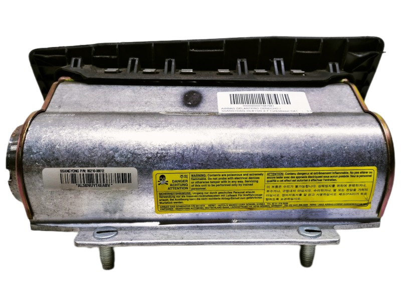 Recambio de airbag delantero derecho para ssangyong rexton 2.7 turbodiesel cat referencia OEM IAM 8621008012 SWRT4EY4045 