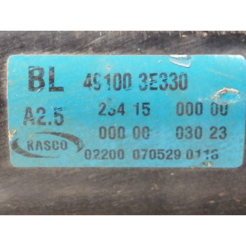 Recambio de cardan trasero para kia sorento 2.5 crdi vgt ex1 referencia OEM IAM 491003E330 2341500000 / 022000705290116 00000030