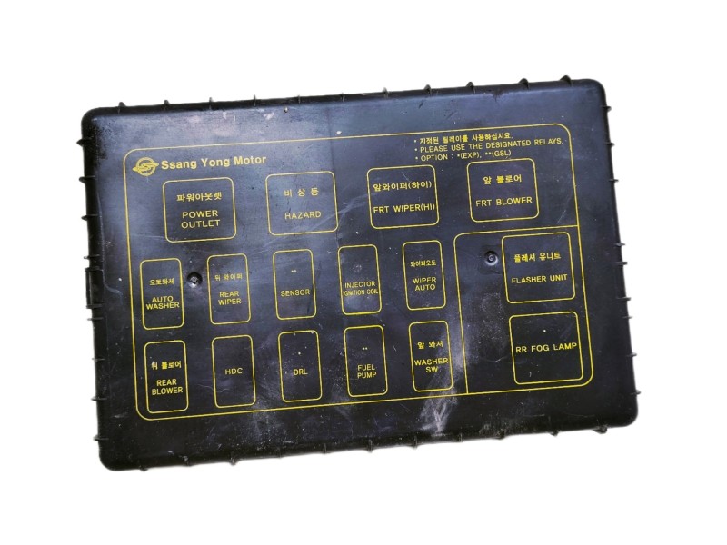 Recambio de caja reles / fusibles para ssangyong rexton 2.7 turbodiesel cat referencia OEM IAM  0210108E50 
