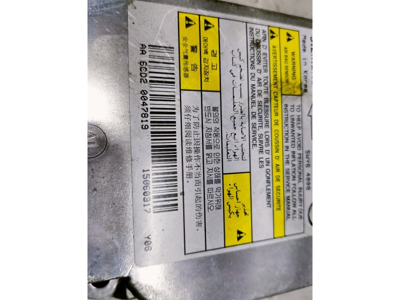 Recambio de centralita airbag para ssangyong rexton 2.7 turbodiesel cat referencia OEM IAM 8625008141 AA6CD20047819 