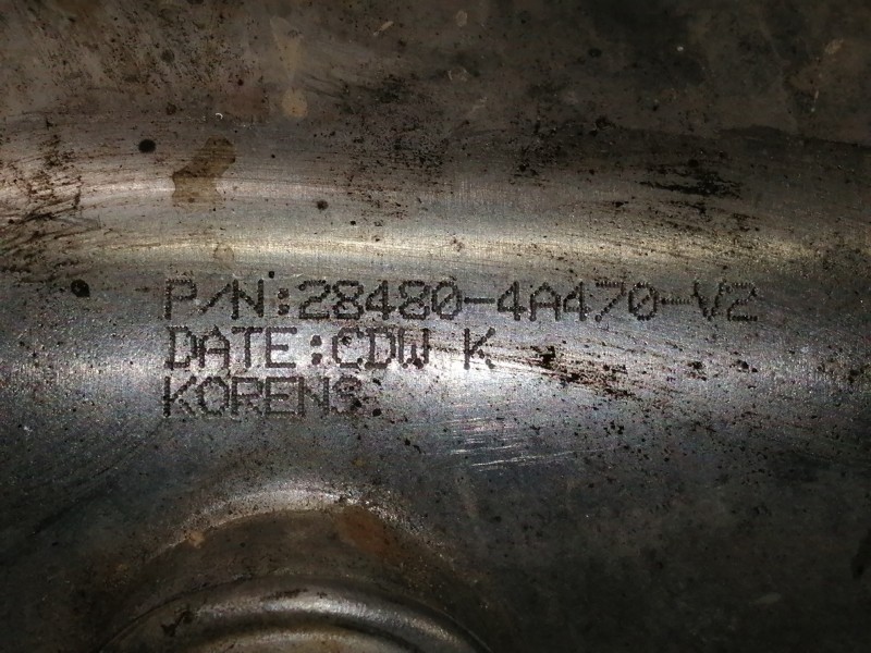 Recambio de enfriador egr para kia sorento 2.5 crdi vgt ex1 referencia OEM IAM 284804A470V2  