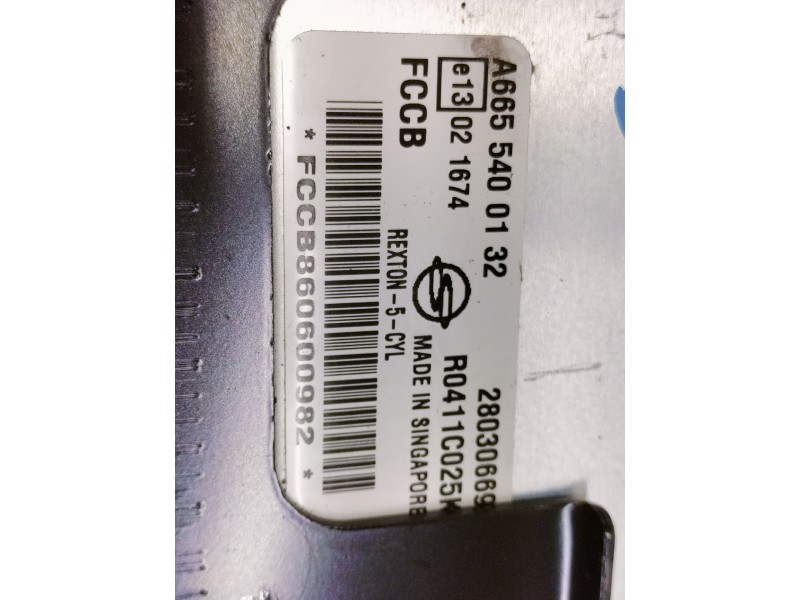 Recambio de centralita motor uce para ssangyong rexton 2.7 turbodiesel cat referencia OEM IAM A6655400132 R0411C025K 28030669 