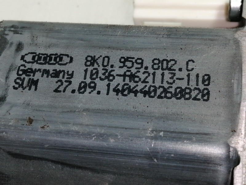 Recambio de elevalunas delantero derecho para audi a1 sportback (8xa) attraction referencia OEM IAM 8K0959802C 8X4837462A 
