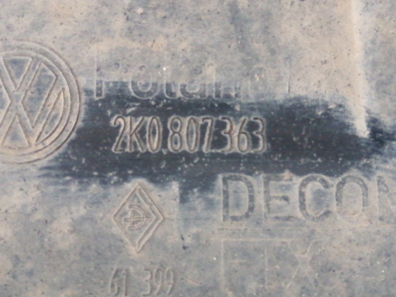 Recambio de paragolpes trasero para volkswagen caddy ka/kb (2c) comfortline referencia OEM IAM 2K0807363  