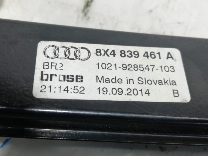Recambio de elevalunas trasero izquierdo para audi a1 sportback (8xa) attraction referencia OEM IAM 8K0959812A 8X4839461A 