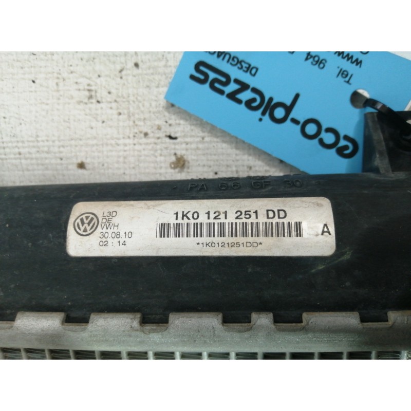 Recambio de radiador agua para volkswagen caddy ka/kb (2c) comfortline referencia OEM IAM 1K0121251DD  