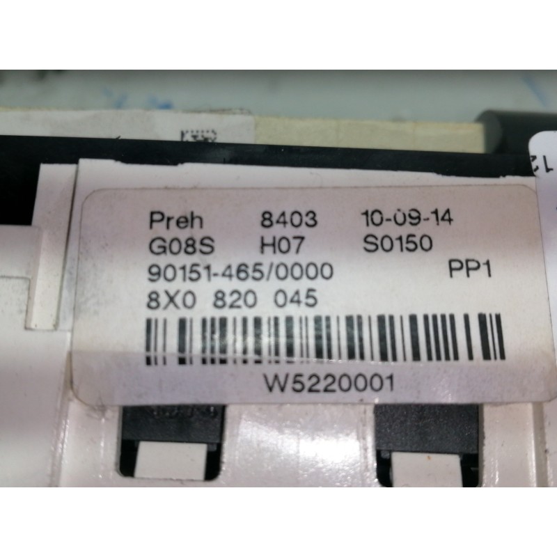 Recambio de mando calefaccion / aire acondicionado para audi a1 sportback (8xa) attraction referencia OEM IAM 8X0820045  