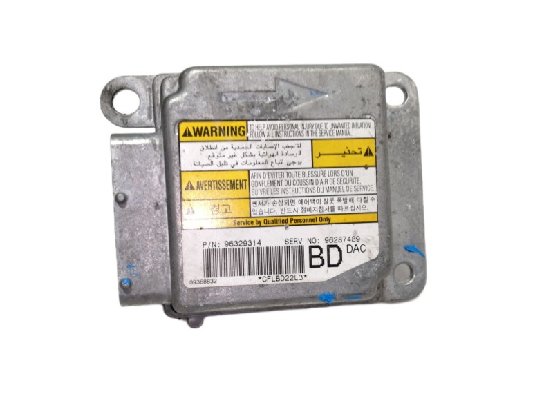 Recambio de centralita airbag para daewoo nubira berlina se (1999) referencia OEM IAM 96329314 96287489 