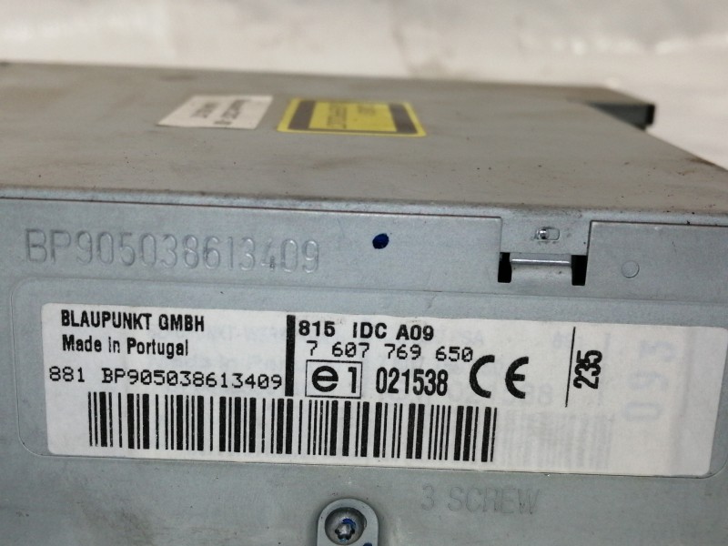 Recambio de sistema audio / radio cd para peugeot 307 cc (s1) 2.0 referencia OEM IAM 9649053XT BP905038613409 / 7607769650 815ID