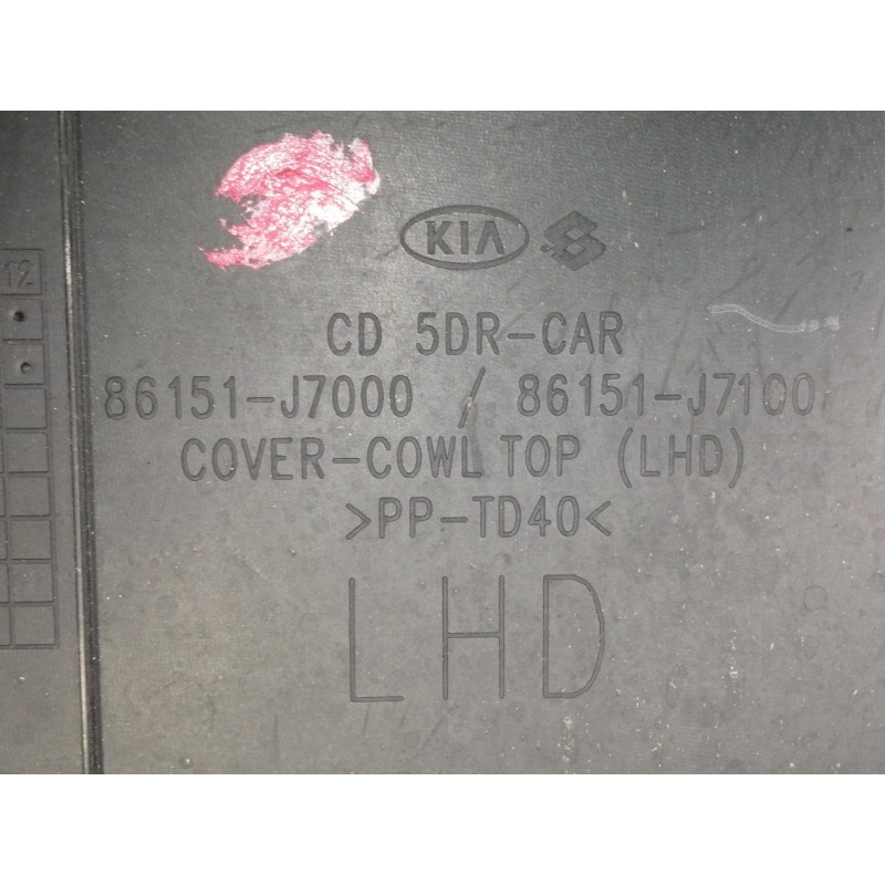 Recambio de torpedo para kia xceed business referencia OEM IAM 86151J7000 86151J7100 