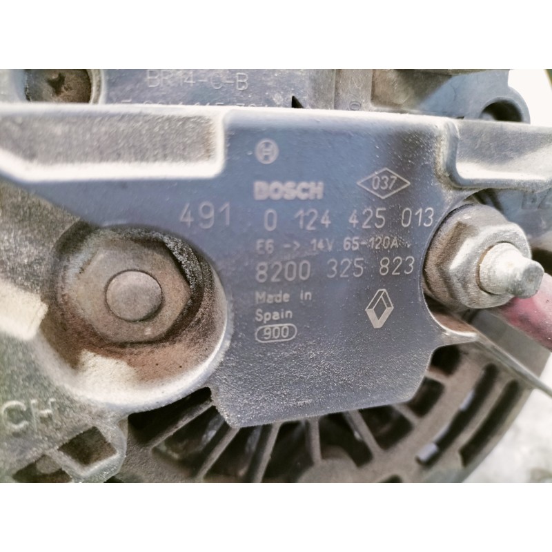 Recambio de alternador para renault modus dynamique referencia OEM IAM 8200113636 8200325823 0124425013 491 