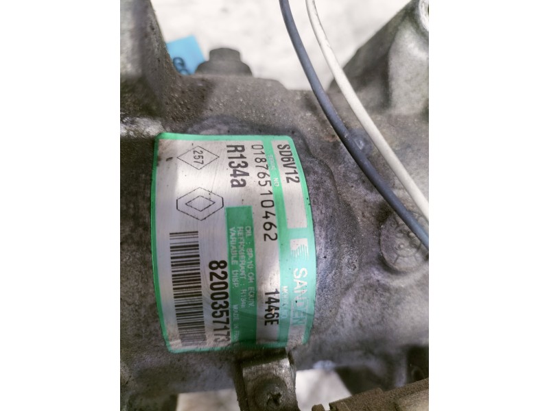 Recambio de compresor aire acondicionado para renault modus dynamique referencia OEM IAM 8200357173 01876510462 R134A 1446E SD6V