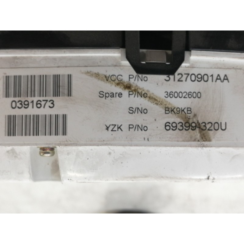 Recambio de cuadro instrumentos para volvo s80 berlina 2.4 d momentum referencia OEM IAM 69399320U 31270901AA 36002600 BK9KB 