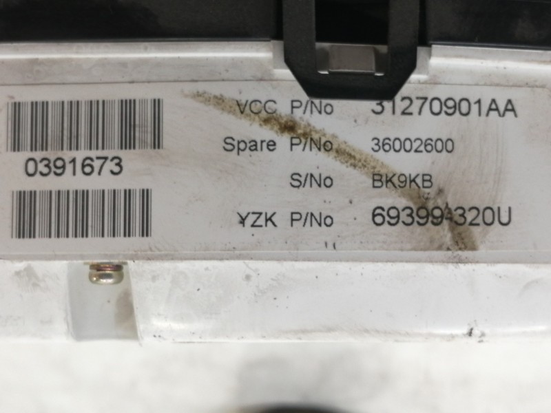 Recambio de cuadro instrumentos para volvo s80 berlina 2.4 d momentum referencia OEM IAM 69399320U 31270901AA 36002600 BK9KB 