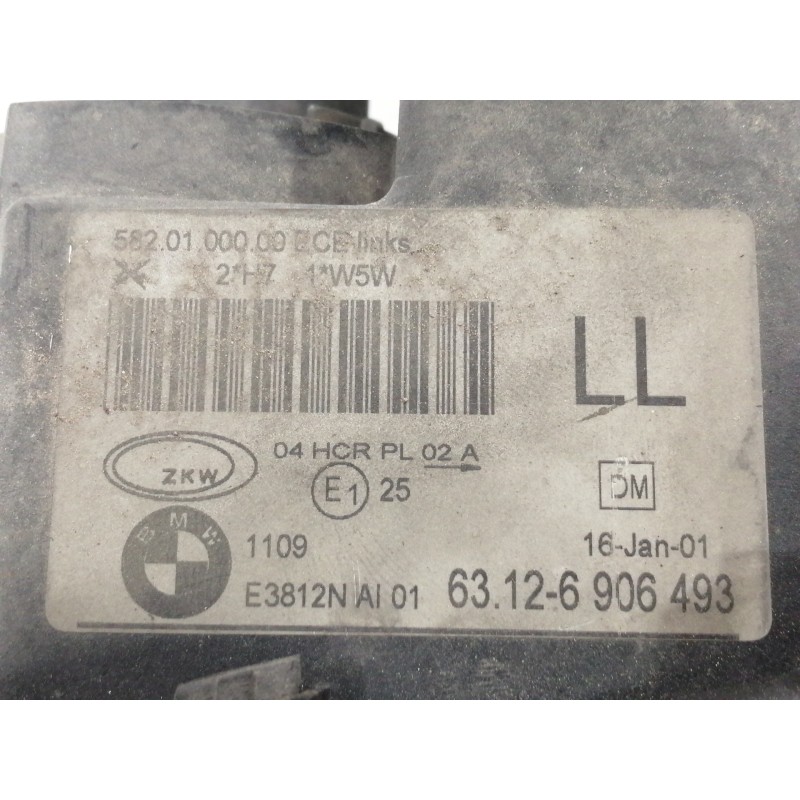 Recambio de faro izquierdo para bmw serie 3 berlina (e46) 316i edition advance referencia OEM IAM 63126906493 5820100000 