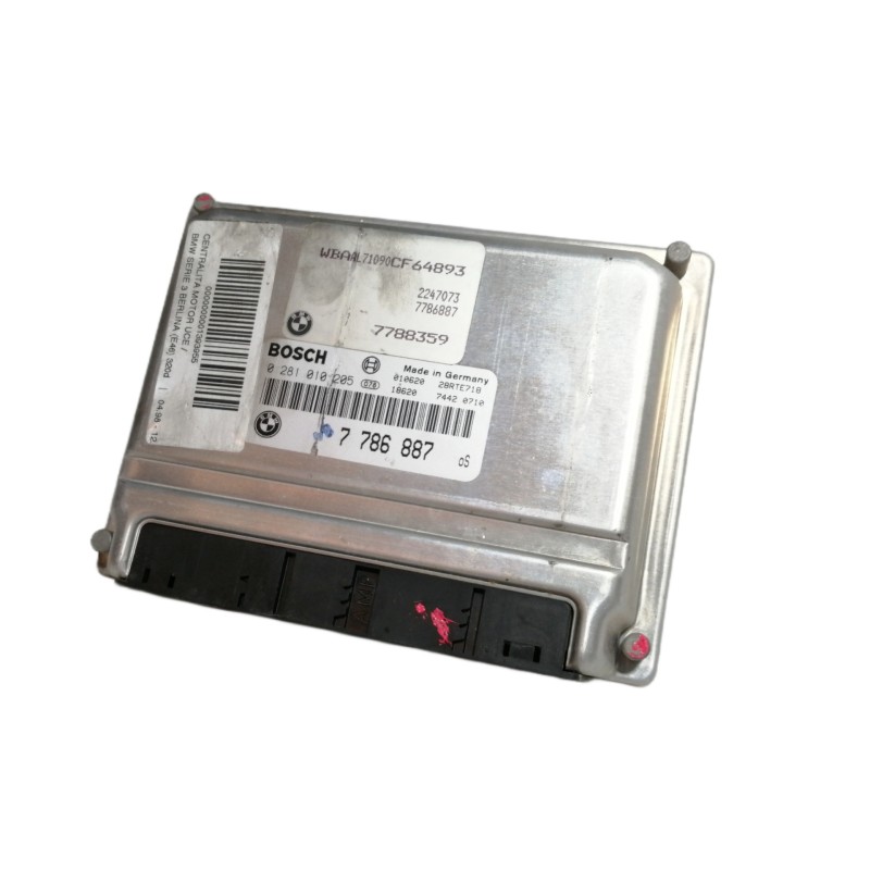 Recambio de centralita motor uce para bmw serie 3 berlina (e46) 320d referencia OEM IAM 0281010205 7786887 010620 18620 28RTE718