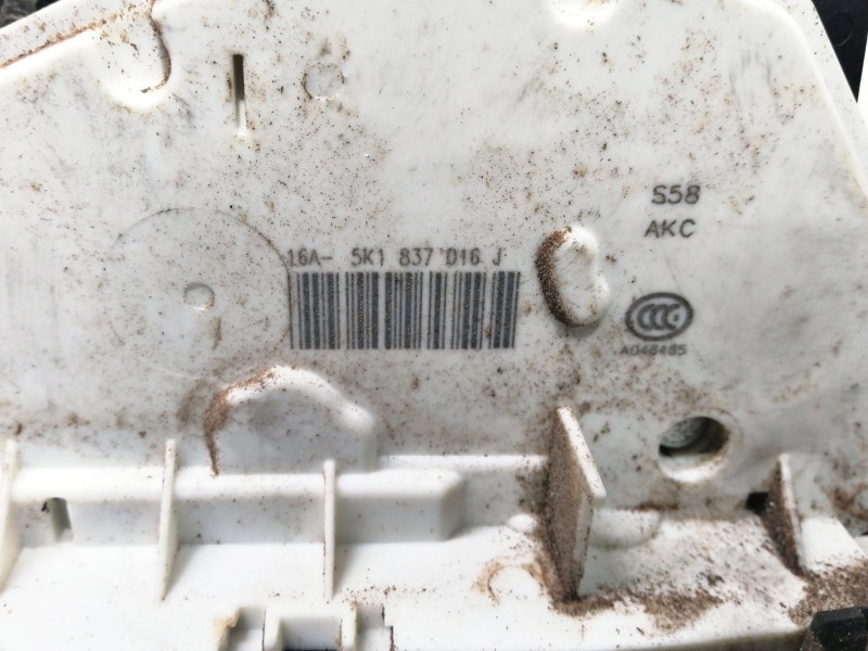 Recambio de cerradura puerta delantera derecha para seat leon (5f1) 1.2 tsi referencia OEM IAM 5K1837016J  