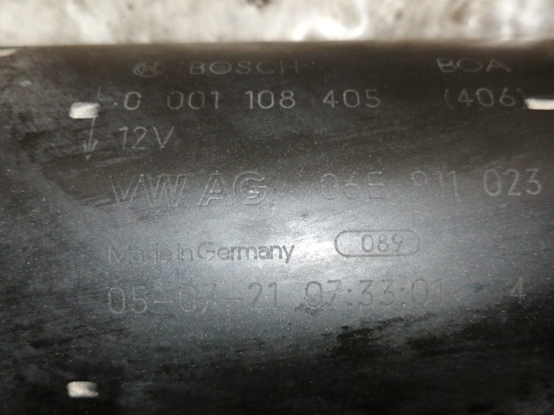 Recambio de motor arranque para audi a6 berlina (4f2) 2.4 referencia OEM IAM 06E911023C 0001108405 