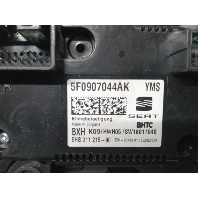 Recambio de mando calefaccion / aire acondicionado para seat leon (5f1) 1.2 tsi referencia OEM IAM  5HB01121580 