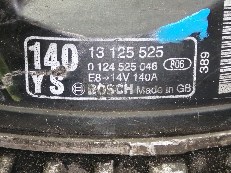 Recambio de alternador para opel vectra c berlina 3.0 v6 cdti cat (y 30 dt / lb5) referencia OEM IAM 13125525 0124525046 