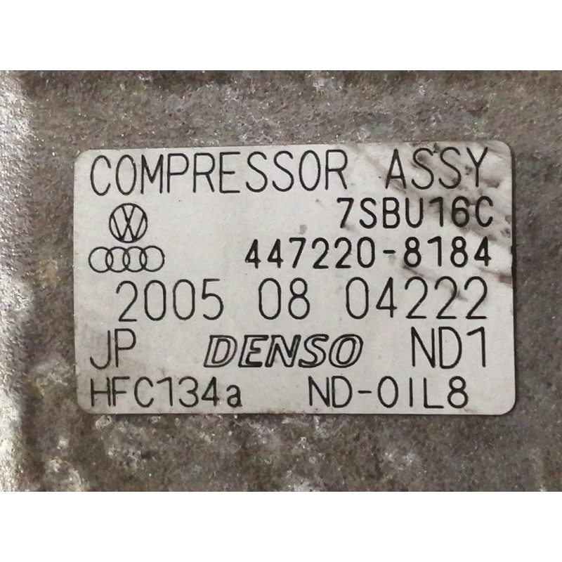Recambio de compresor aire acondicionado para skoda superb (3u4) comfort referencia OEM IAM 4472208184 7SBU16C 