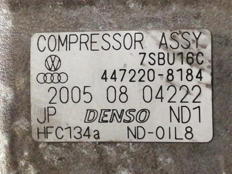Recambio de compresor aire acondicionado para skoda superb (3u4) comfort referencia OEM IAM 4472208184 7SBU16C 
