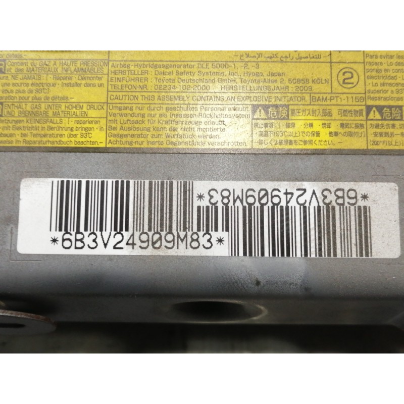 Recambio de airbag delantero izquierdo para toyota prius (nhw30) advance referencia OEM IAM 6B3V24909M83 RODILLA 