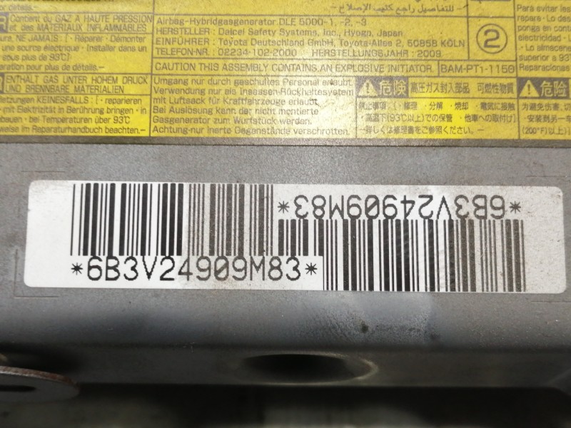 Recambio de airbag delantero izquierdo para toyota prius (nhw30) advance referencia OEM IAM 6B3V24909M83 RODILLA 