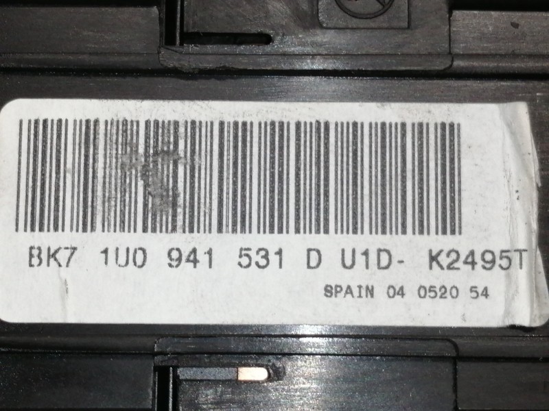 Recambio de mando luces para skoda superb (3u4) comfort referencia OEM IAM BK71U0941531DU1D BK71U0941531D 