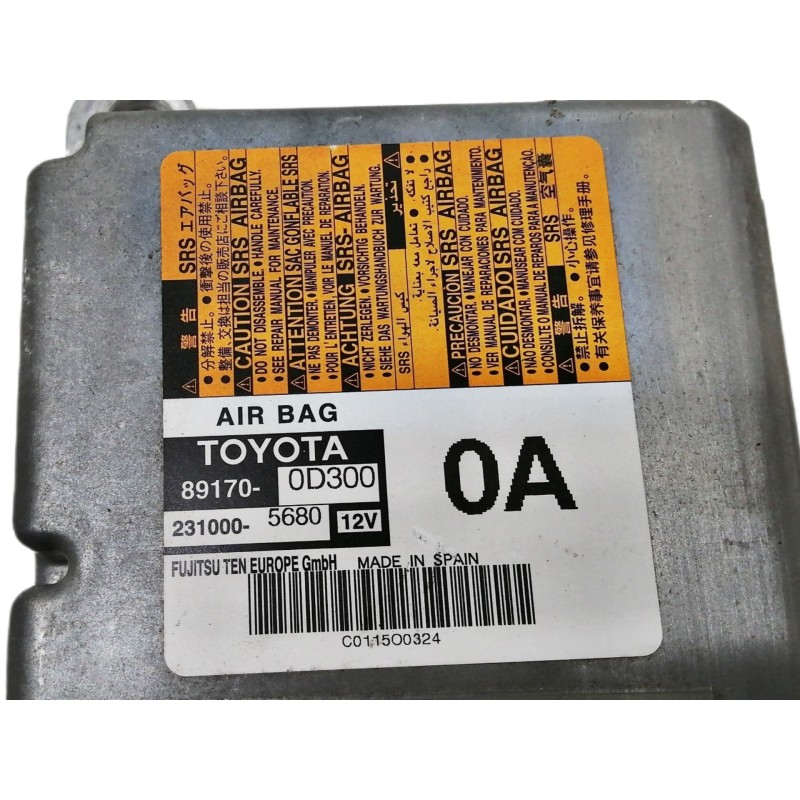 Recambio de centralita airbag para toyota yaris active referencia OEM IAM 891700D300 2310005680 