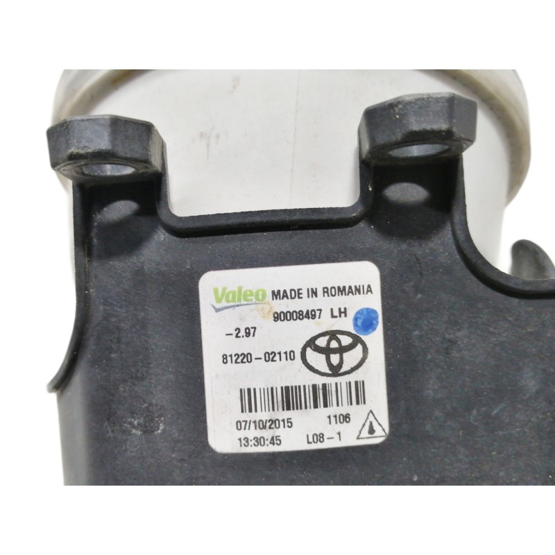 Recambio de faro antiniebla izquierdo para toyota yaris active referencia OEM IAM 90008497 8122002110 