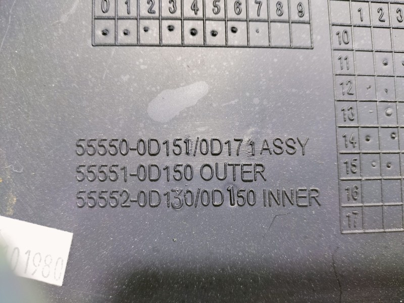 Recambio de guantera para toyota yaris active referencia OEM IAM 555500D151 555510D150 
