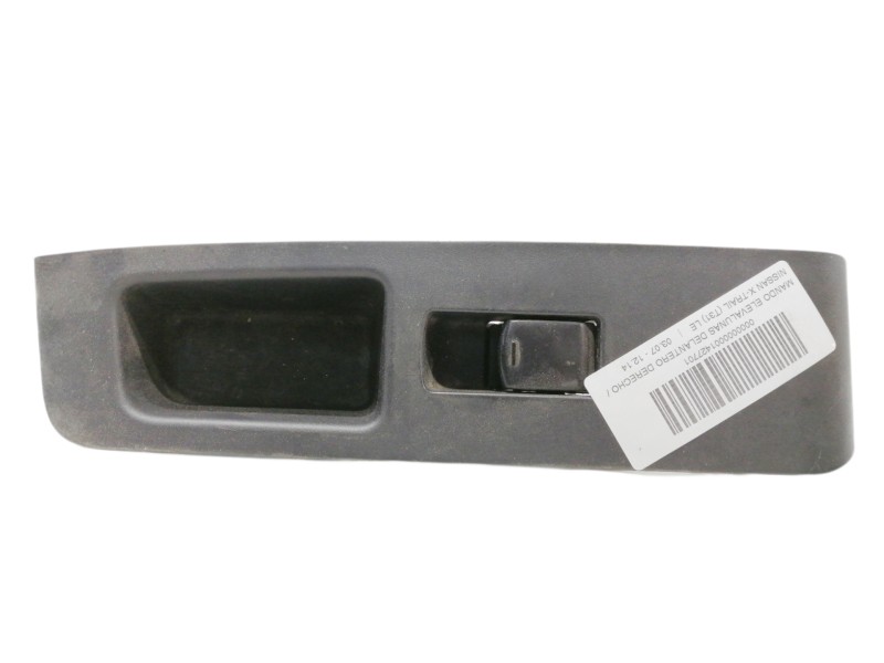 Recambio de mando elevalunas delantero derecho para nissan x-trail (t31) le referencia OEM IAM 25411JG000 80960JG400A 