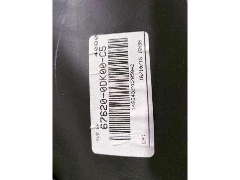 Recambio de guarnecido puerta delantera izquierda para toyota yaris active referencia OEM IAM 676200DK00C5  