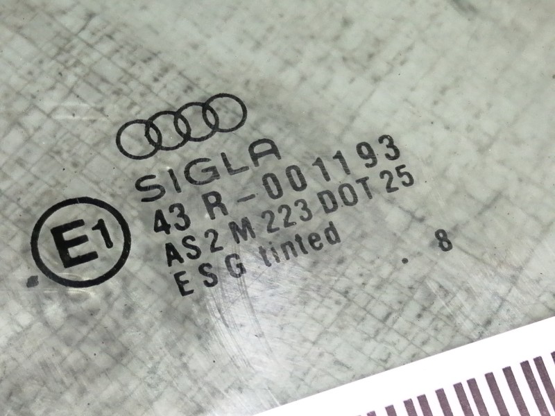 Recambio de luna delantera derecha para audi a4 berlina (b5) 1.8 referencia OEM IAM 43R001193 AS2M223DOT25 