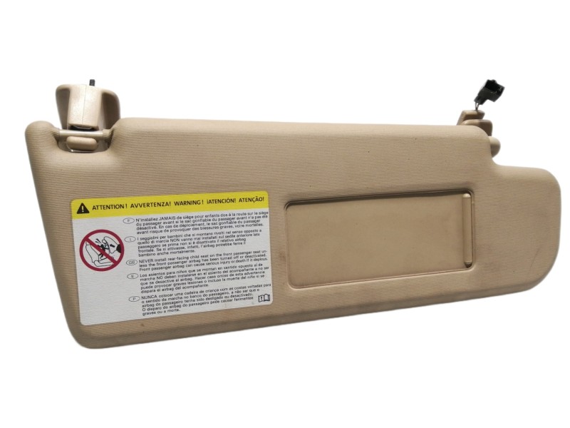 Recambio de parasol derecho para volkswagen passat berlina (3c2) trendline referencia OEM IAM 3C0857552S  